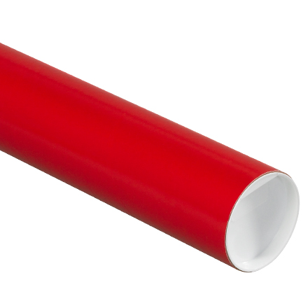 3 x 24" Red Tubes with Caps