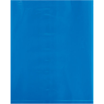 12 x 15" - 2 Mil Blue Flat Poly Bags (100 Pack)